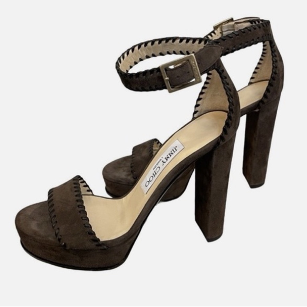 Jimmy Choo Holly Dark Brown Heels